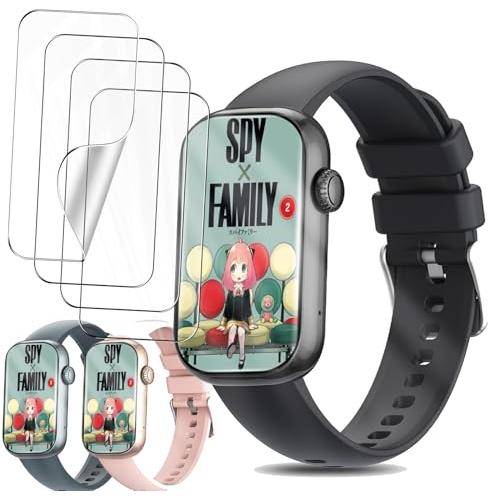 2025新登場(4枚入り)For Newluck スマートウォッチ 保護フィルム