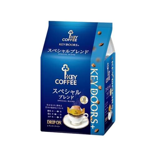 コーヒー豆　ドトールコーヒー キーコーヒー レギュラーコーヒー 10袋セット キーコーヒー KEY DOORS+ ドリップ オン スペシャルブレンド 10袋×3袋