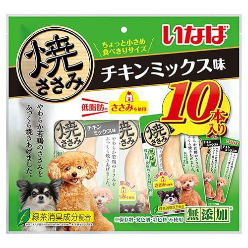 いなば 焼ささみ チキンミックス味 10本 犬用おやつ : ルミナスエイト