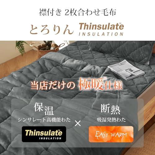 Matdeco 毛布 シングル 冬 厚手 ブランケット 冬用 掛け毛布 2枚合わせ 高機能中綿素材シンサート使用 四層構造 襟付き 洗える フラ |  | 01