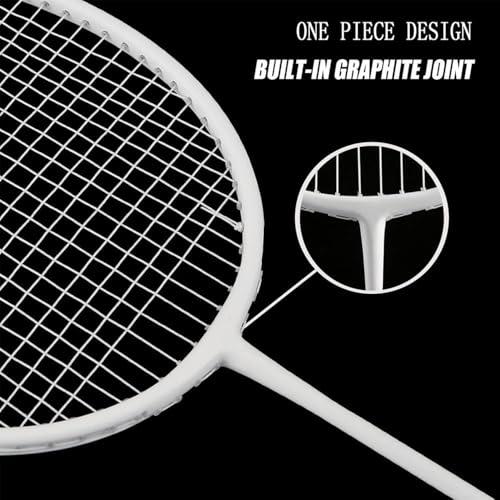 Senston 2 プレイヤー バドミントンセットカーボンファイバーバドミントンラケット耐久性軽量 ，3 ナイロン シャトルコック，1つのキャリ |  | 01