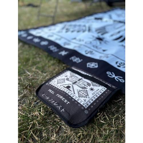 Peel Forest ピール フォレスト 民族柄 エジプト柄 レジャーシート 軽量 防水加工アウトドアネイティブ柄 オルテガ柄 150X200 |  | 02