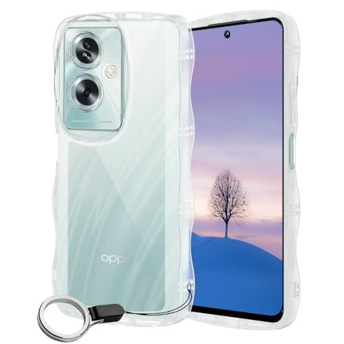OPPO A79 5G ケース クリア ウェーブ TPU波状のバンパー 透明