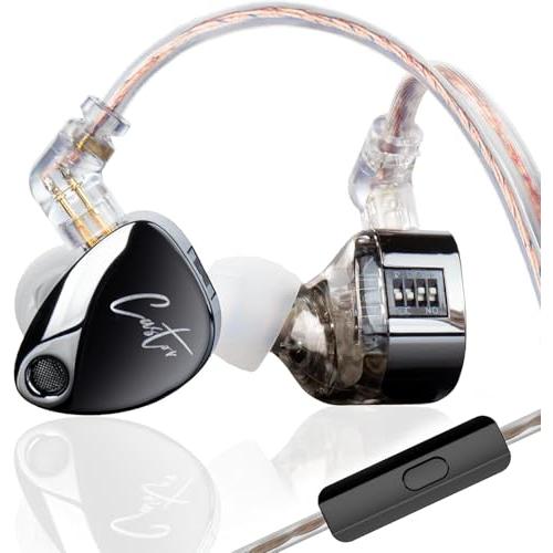 KZ Castor イヤホン 有線 カナル型 耳掛け ハイブリッド 重低音 リ