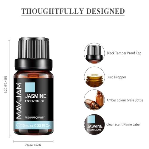 MAYJAM エッセンシャルオイル ジャスミン 10ml アロマオイル 精油