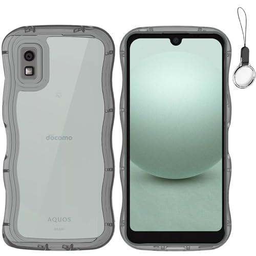 HILEGENER for AQUOS Wish 3 かわいい ケース うねうね レンズ保護 耐