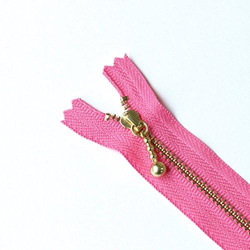 Y.K.K 玉付きファスナー ゴールド MIX 10cm 10色各1本入 3G10-10MIX |  | 01