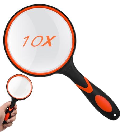 手持ちルーペ ビッグルーペ 拡大鏡 虫眼鏡 レンズ径100mm 高倍率タイプ