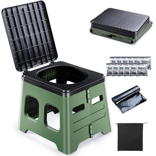 簡易版 防災士監修簡易トイレ ポータブルトイレ キャンプ用品 携帯トイレ 耐荷重150kg 非常用トイレ 防災グッズ 折りたたみ式 緊急トイレ 持 | 