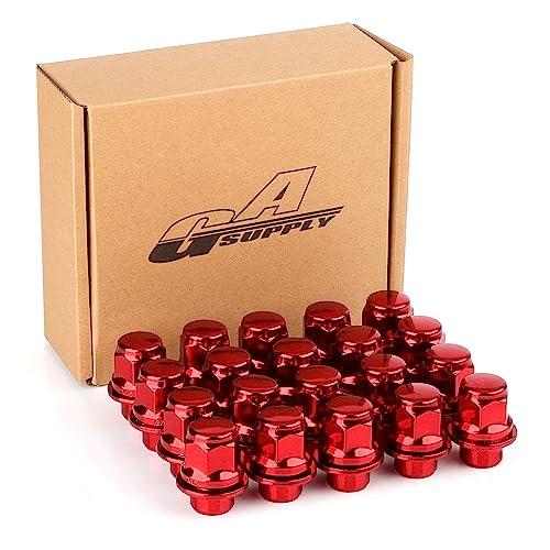 GAsupply 『トヨタ』純正タイプ 車用ホイールナット M12 x P1.5 平面座 21HEX 長さ37mm スチール製 ショート レーシ | 
