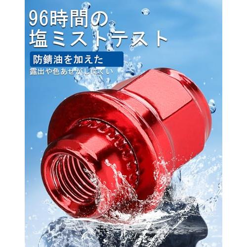 GAsupply 『トヨタ』純正タイプ 車用ホイールナット M12 x P1.5 平面座 21HEX 長さ37mm スチール製 ショート レーシ |  | 01