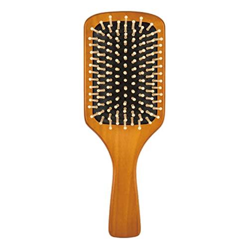 貝印 KAI ヘアブラシ 姫椿の パドルブラシ 木製 頭皮 マッサージ KQ3138 | 