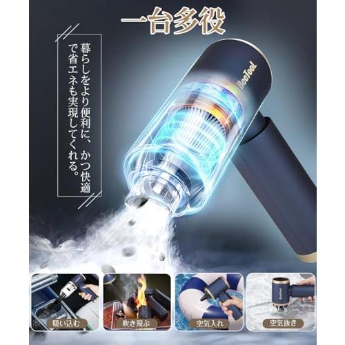 2024新登場ハンディクリーナー 多機能 車用掃除機 コードレス 20000Pa 強力吸引力 BeeTool吹き飛ぶ/吸い込む/空気入れ/空気抜 |  | 01