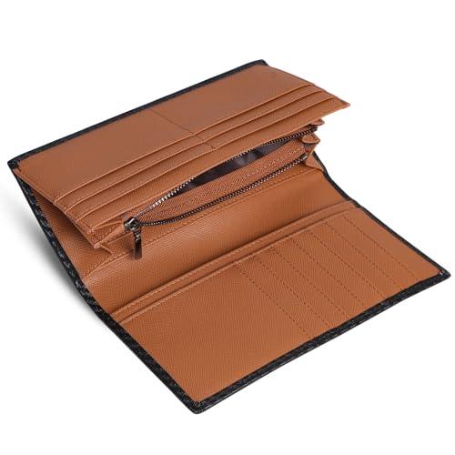 [ジー エス ジー] 二つ折り財布 メンズ 長財布 レザー 本革 大容量 薄いさいふ 皮 小銭入れ シンプル 男性 紳士用 おしゃれ 父の日 2 | 
