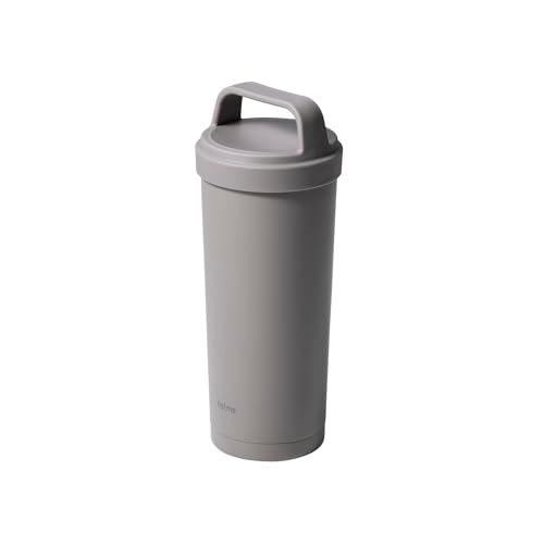 シービージャパン 水筒 タンブラー 500ml ダークグレー [食洗機対応] ハンドル付き 真空断熱 2層構造 ハンドル付きタンブラー500 h | 