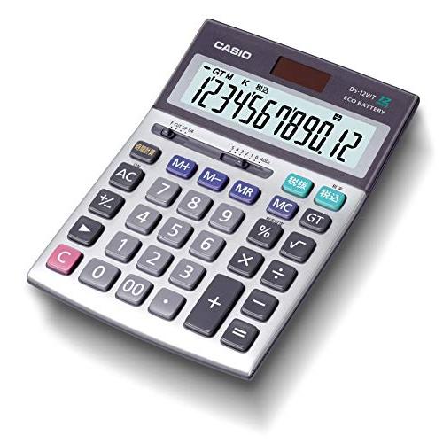 カシオ 本格実務電卓 12桁 グリーン購入法適合 デスクタイプ DS-12WT-N | 