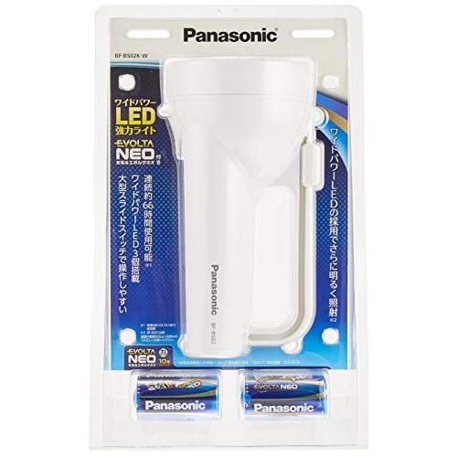 パナソニック LED懐中電灯 ワイドパワー強力ライト 乾電池エボルタNEO付 BF-BS02K-W |  | 01