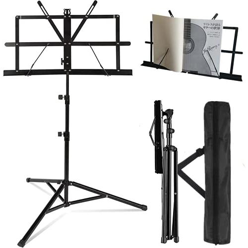 COCOSUN2023最新卓上版 譜面台 楽譜 折りたたみ式 1つの功能 読書台 卓上 筆記台 楽譜たて 楽譜スタンド ブックスタンド デスクト | 
