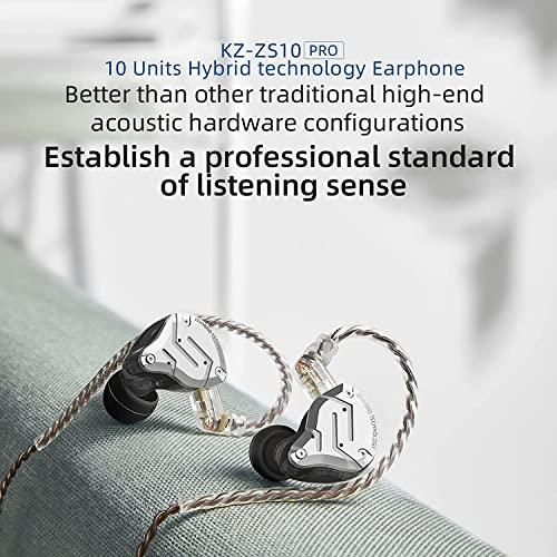 KZ ZS10 PRO イヤホン 有線 4BA+1DD カナル型 ハイエンド イヤモニ 中華イヤホン 耳掛け 高遮音性 アルミニウム合金と樹脂ハ |  | 01