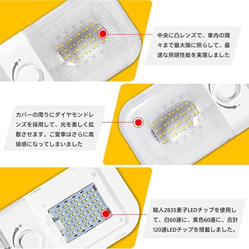 GZRUICA DC12V-24V 120連 LEDルームランプ キャンパー室内灯 貨物灯