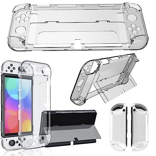 Ｅｌｎｉｃｅｃ Switch oled カバー 最新型改良Switch 有機ELモデル クリア カバー TPU Joy-Con(L)/(R)カバ | 