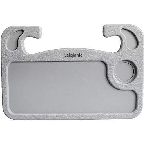 Laiqianle 車用トレイ ハンドルテーブル フードトレイ 車用 両面使える 用途で切替 2WAYドリンクホルダー ペンホルダー 食事 事務 | 
