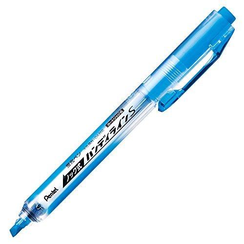 ぺんてる パック入り蛍光ペン ノック式ハンディラインS スカイブルー XSXNS15-S おまとめセット3個 | 