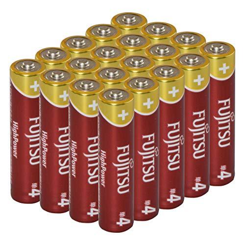 日本製 ファイン 富士通 アルカリ 乾電池 災害救助用品 単4形 1.5V FUJITSU BATTERIES 長期保存 （20本入）LR03F | 
