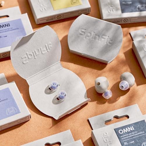 SpinFit スピンフィット Omni 完全ワイヤレスイヤホン＆有線イヤホン向けイヤーピース 最高級シリコン素材採用 (Lサイズ1ペア) |  | 01