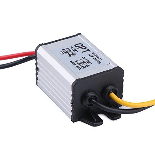 DROK DC降圧コンバーター 12Vから5Vへ 電圧レギュレータボード 電源モジュール、DC 6.3-22V 12Vから5V 3A 15Wへの |  | 02