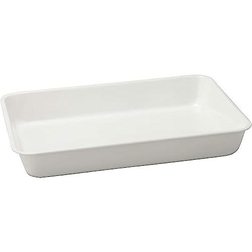 野田琺瑯(Nodahoro) バット ホーロー 耐熱 6枚取 49.3×33.3×7.3cm トレー 料理 日本製 ホワイト VA-6W | 