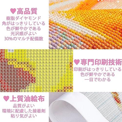 サムコス ダイヤモンドアート キット ダイヤモンドの絵画 2個セット きれい 全面貼り付け ダイヤモンドアート 塗装 初心者 大人の子供 手芸キ |  | 02