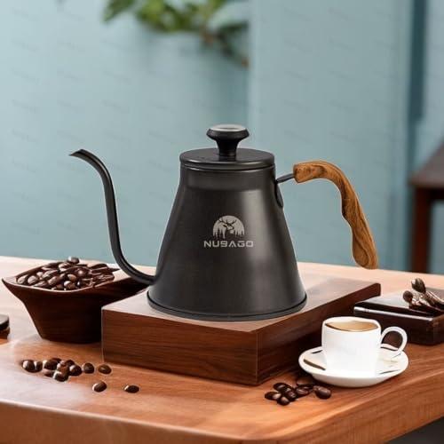 NUBAGO コーヒーケトル 細口 1200ML コーヒーポット ドリップ用 ドリップポット ステンレス製 ドリップケトル 直火 IH対応 キャ |  | 01