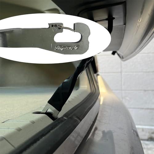 Higher fly車用ドアストッパー 車用ドアロック 車内換気 リアゲートバックドア 半開保持 ボーンバー ドアロック 車中泊 便利グッズ 愛 | 