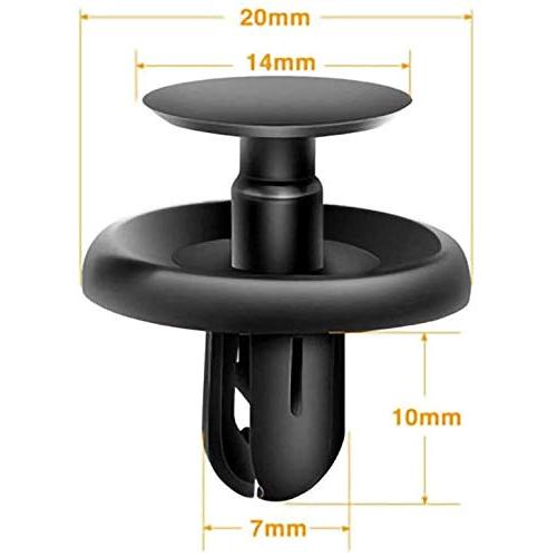 JUTOSU 100個 7mm穴径 トヨタ用 プッシュ エンジン アンダー カバー 保持クリップ ホール リベット ファスナー 泥フラップ ナイ |  | 01