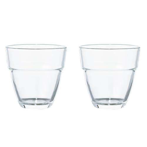 HARIO(ハリオ) 耐熱スタックグラス 2個セット 260mL 耐熱ガラス製 スタッキング可 レンジ・食洗器OK ティーカップ 日本製 HAR | 