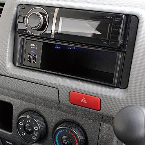 槌屋ヤック(Tsuchiya Yac) 車内用品 車内オーディオ用品 DIN BOX USB 電源 2.4A ブラック VP-D12 |  | 02