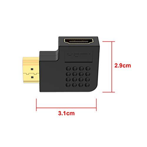 VCE HDMI L字 アダプタ L型 変換 コネクタ 90度+270度 4K HDMIケーブル向き変更 オスーメス TV Stick PC対応 |  | 01
