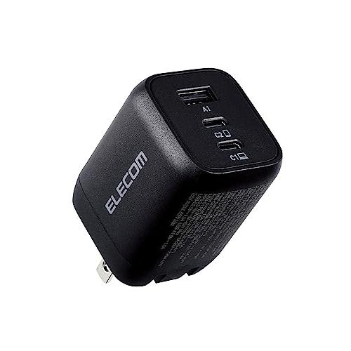 エレコム(ELECOM) 充電器 Type-C 3ポート USB-C×2 USB-A×1 65W USB PD対応 PPS対応 折りたたみ式プラ | 
