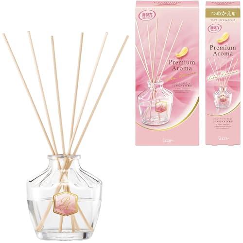 消臭力 プレミアムアロマ [まとめ買い] 部屋用 スティック アーバンロマンス 本体 50mL+つめかえ 50mL ディフューザー 玄関 リビン | 