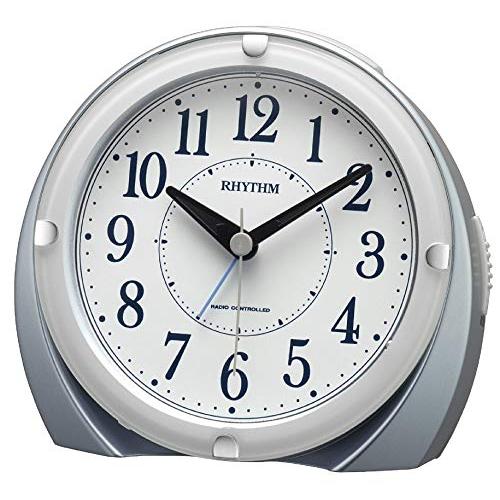 リズム(RHYTHM) 電波時計 目覚まし時計 電子音アラーム (ジャストアラーム機能) ライト付き 4RL439SR04 | 
