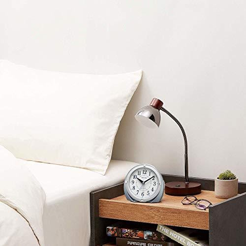 リズム(RHYTHM) 電波時計 目覚まし時計 電子音アラーム (ジャストアラーム機能) ライト付き 4RL439SR04 |  | 01