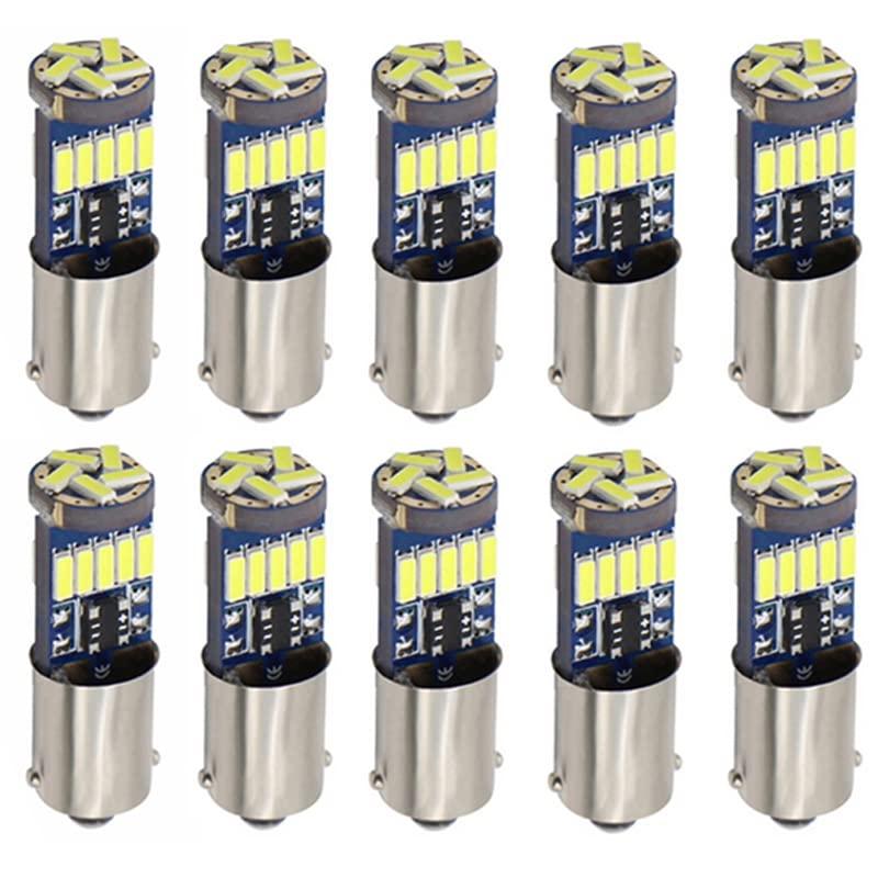 NAKOBO BA9S G14 T8.5 T4W LED 12V LED ポジションランプ ルームランプ ナンバーランプ 15連4014SMD | 