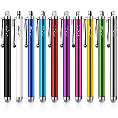 Mixoo スタイラスペン タッチペン 10本セットipad iphone Androidスマートフォン タブレット対応 多色 導電繊維製ペン先 | 