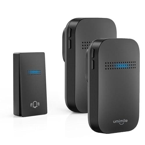 Umimile ワイヤレスチャイム 自動発電 玄関チャイム 電池不要 防水防塵