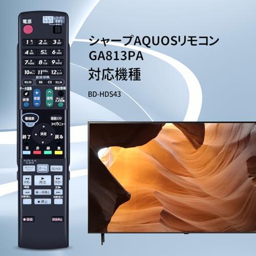 シャープ BDリモコン GA813PA 9jupf8b ブルーレイレコーダーリモコン GA813PA for SHARP シャープ