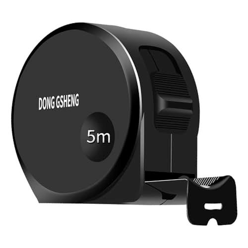 JINRETUTE メジャー・巻尺 高炭素鋼の巻き尺 仕様5mX19mm 、メジャー 5m 自動キャリブレーション 文字が大きく目盛が見やすい | 