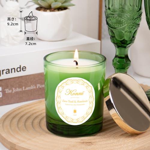 KAMMAK アロマキャンドル ジャーキャンドル 200g天然大豆ワックス 無煙