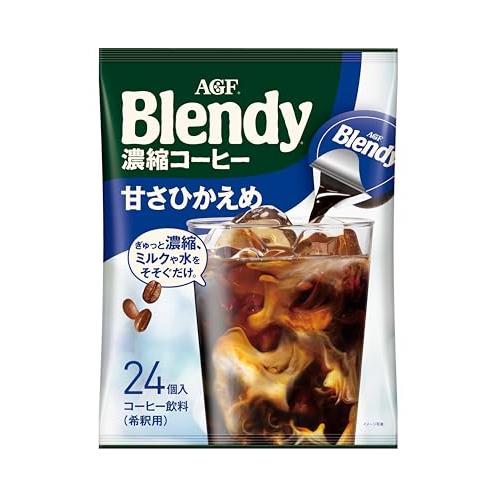 AGF ブレンディ ポーション 濃縮コーヒー 甘さひかえめ 24個  アイスコーヒー  コーヒー ポーション | 