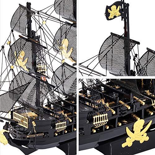 Piececool(ピースクール) 立体パズル ブラックパール号（特別版）帆船